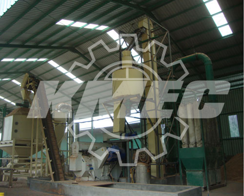 the whole wood pelletizing plant